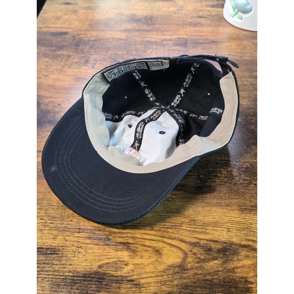Ahead Extreme NFL on NBC Rainbow Peacock Logo Black Adjustable Strapback Hat Cap